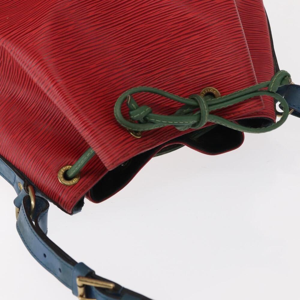 LOUIS VUITTON Epi Tricolor Noe Shoulder Bag Blue Red Green M44082 LV Auth 152652 - Picture 6 of 16